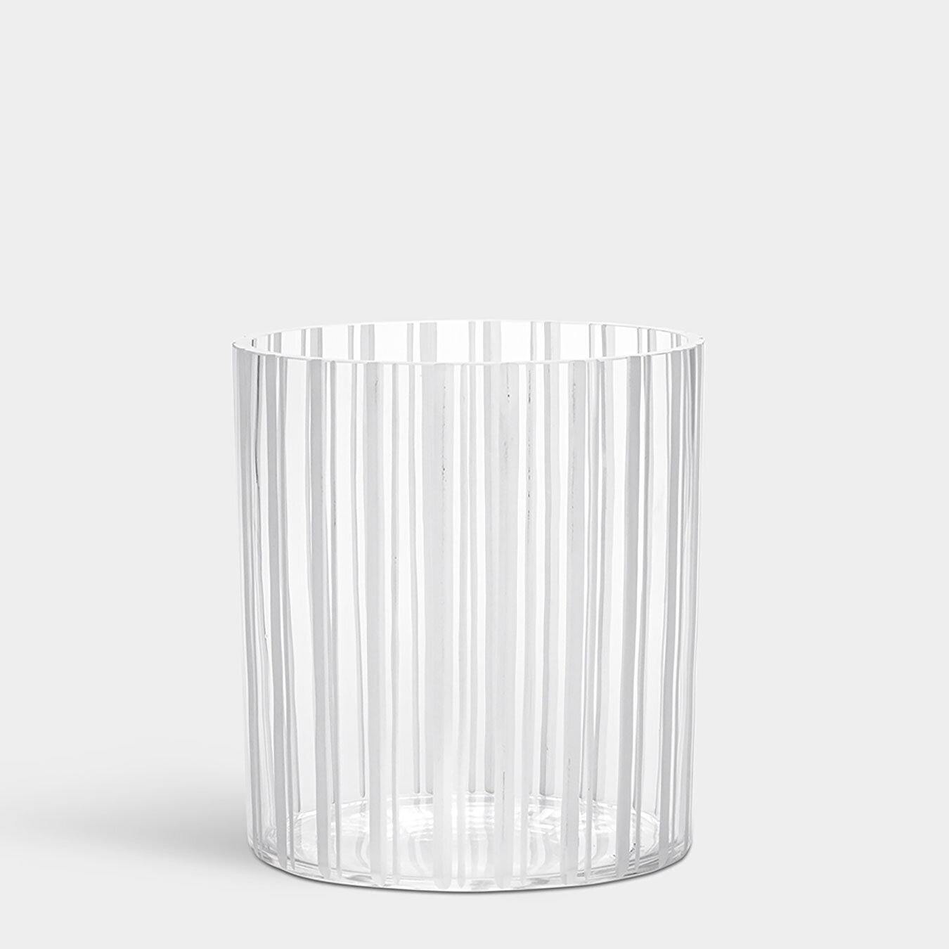 Orrefors Crystal Cut In Number Stripes Vase Medium 6552524