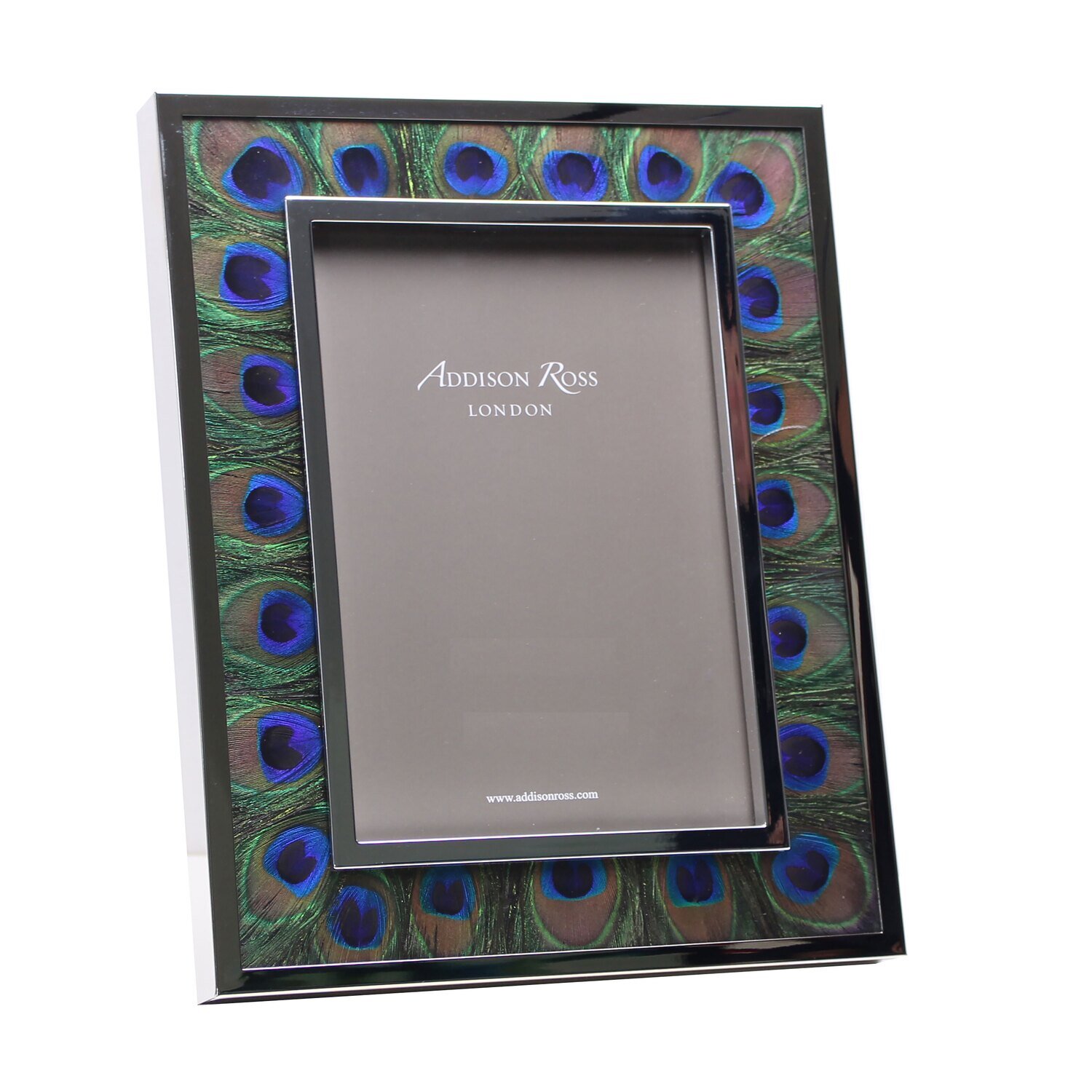 Addison Ross 5 x 7 Inch Pe Green &amp; Silver Picture Frame Silver Plate FR8516, MPN: FR8516, UPC/EAN: …