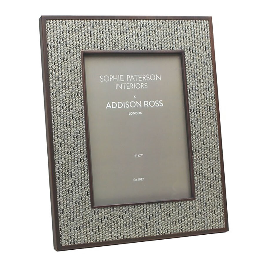 Addison Ross 5 x 7 Inch Grey Tweed Rattan Picture Frame Ratan FR9101, MPN: FR9101, UPC/EAN: 5024043…