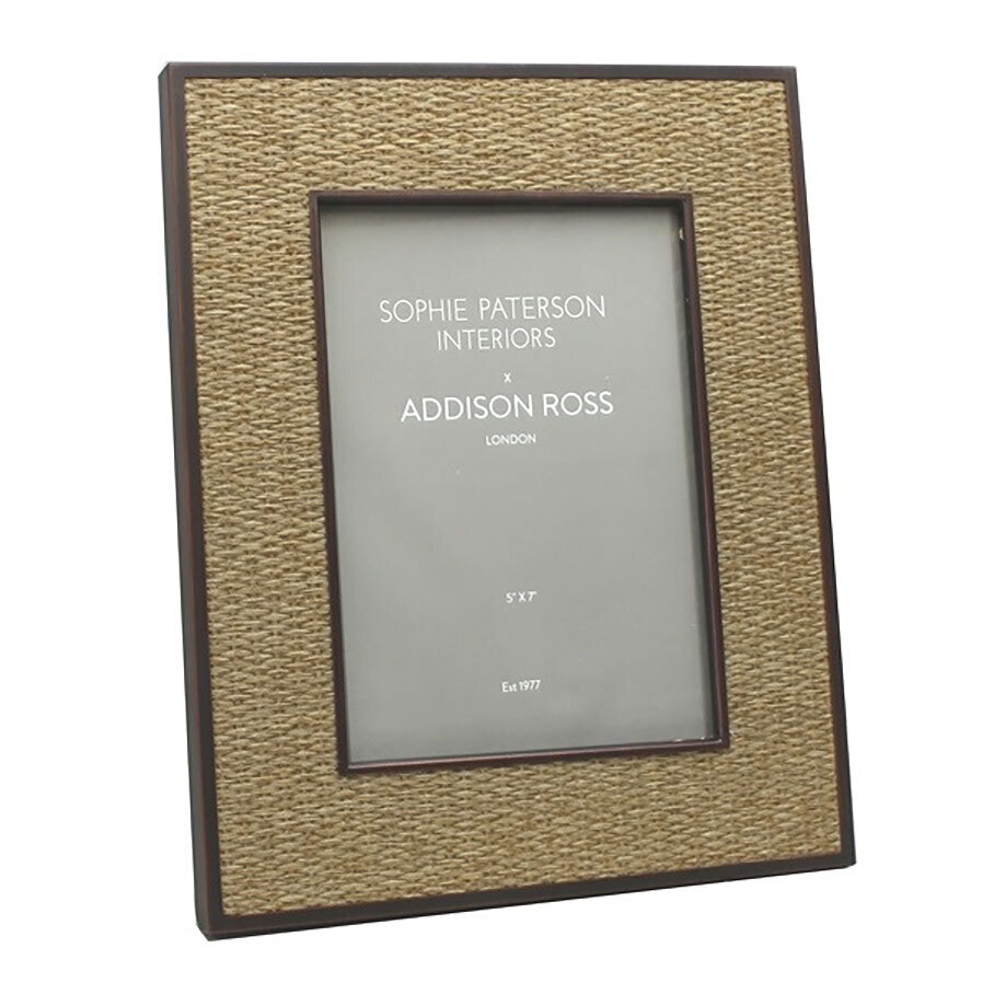 Addison Ross 5 x 7 Inch Wheat Rattan Picture Frame Ratan FR9107