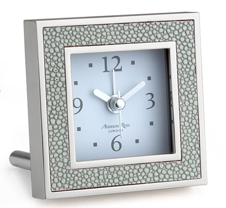Addison Ross Grey Shagreen Alarm Clock Picture Frame Silver Plate FR1005, MPN: FR1005, UPC/EAN: 502…