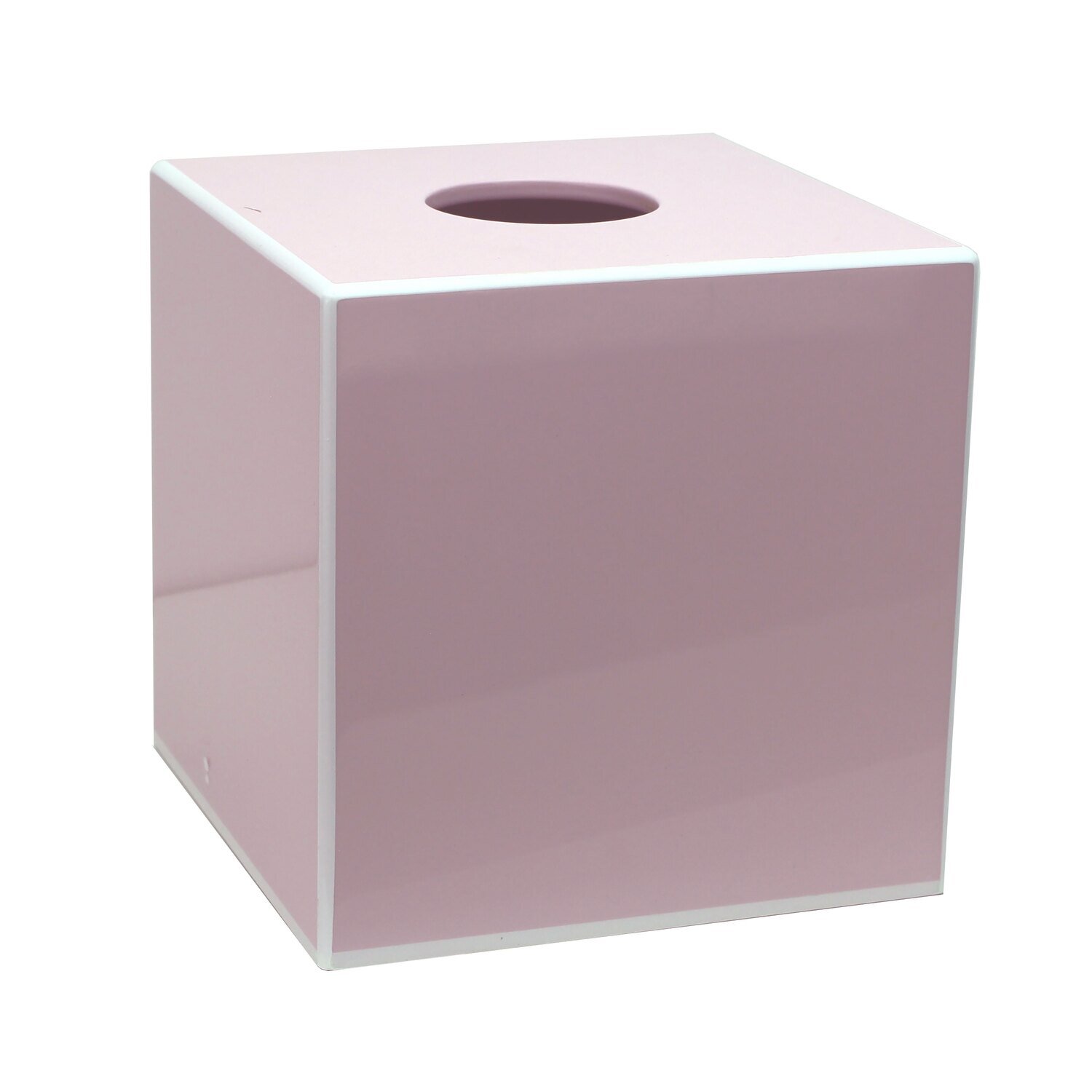 Addison Ross Tissue Box 5.5 x 5 Inch.5 Light Pink Lacquer TB1501