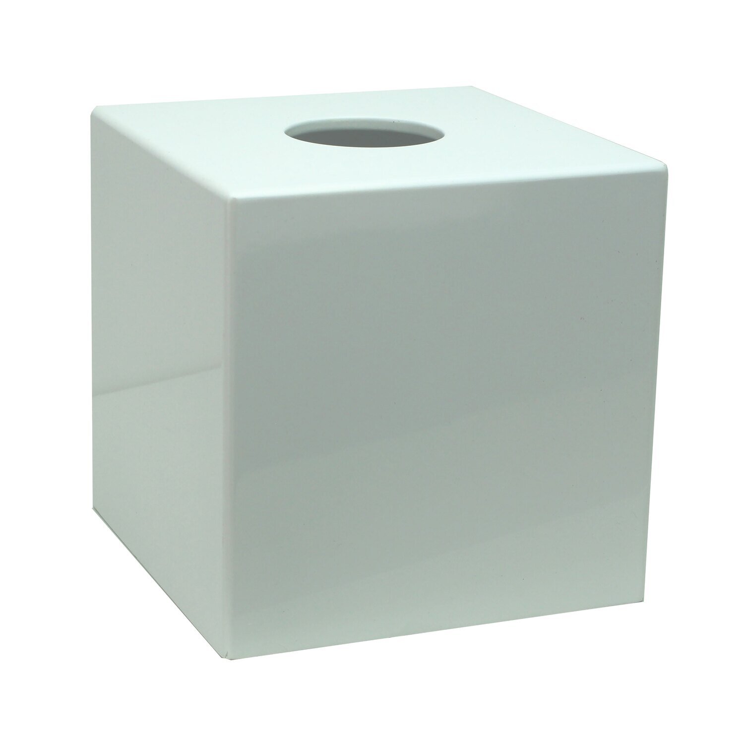 Addison Ross Tissue Box 5.5 x 5 Inch.5 White Lacquer TB1503