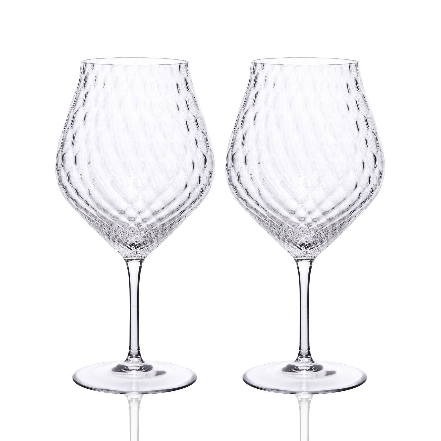 Caskata Phoebe Tulip Universal Wine Glasses Set of 2 Clear GL-OPHBSTEM-000