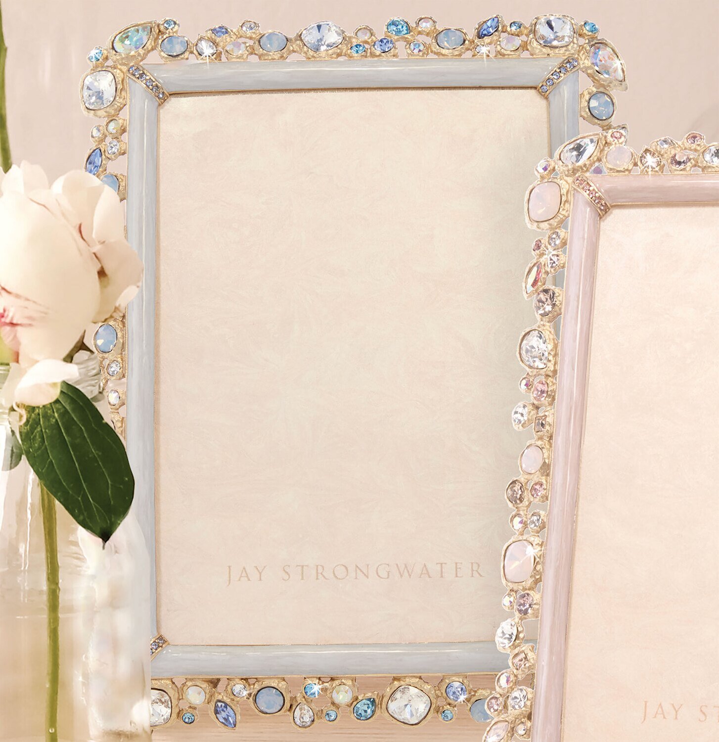 Jay Strongwater Leslie Bejewleled 5 x 7 Inch Picture Frame SPF5844-225