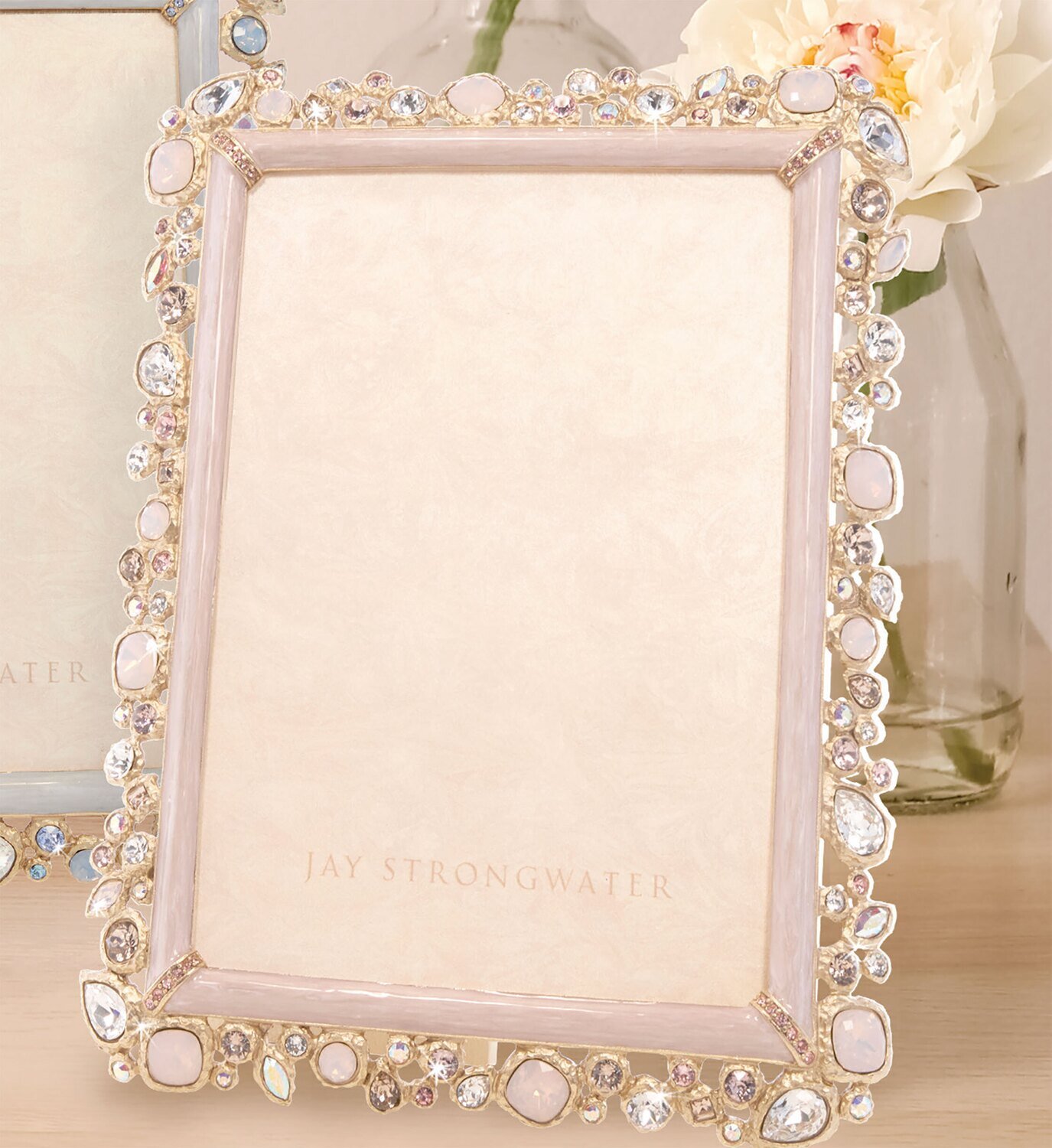 Jay Strongwater Leslie Bejewleled 5 x 7 Inch Picture Frame SPF5844-206