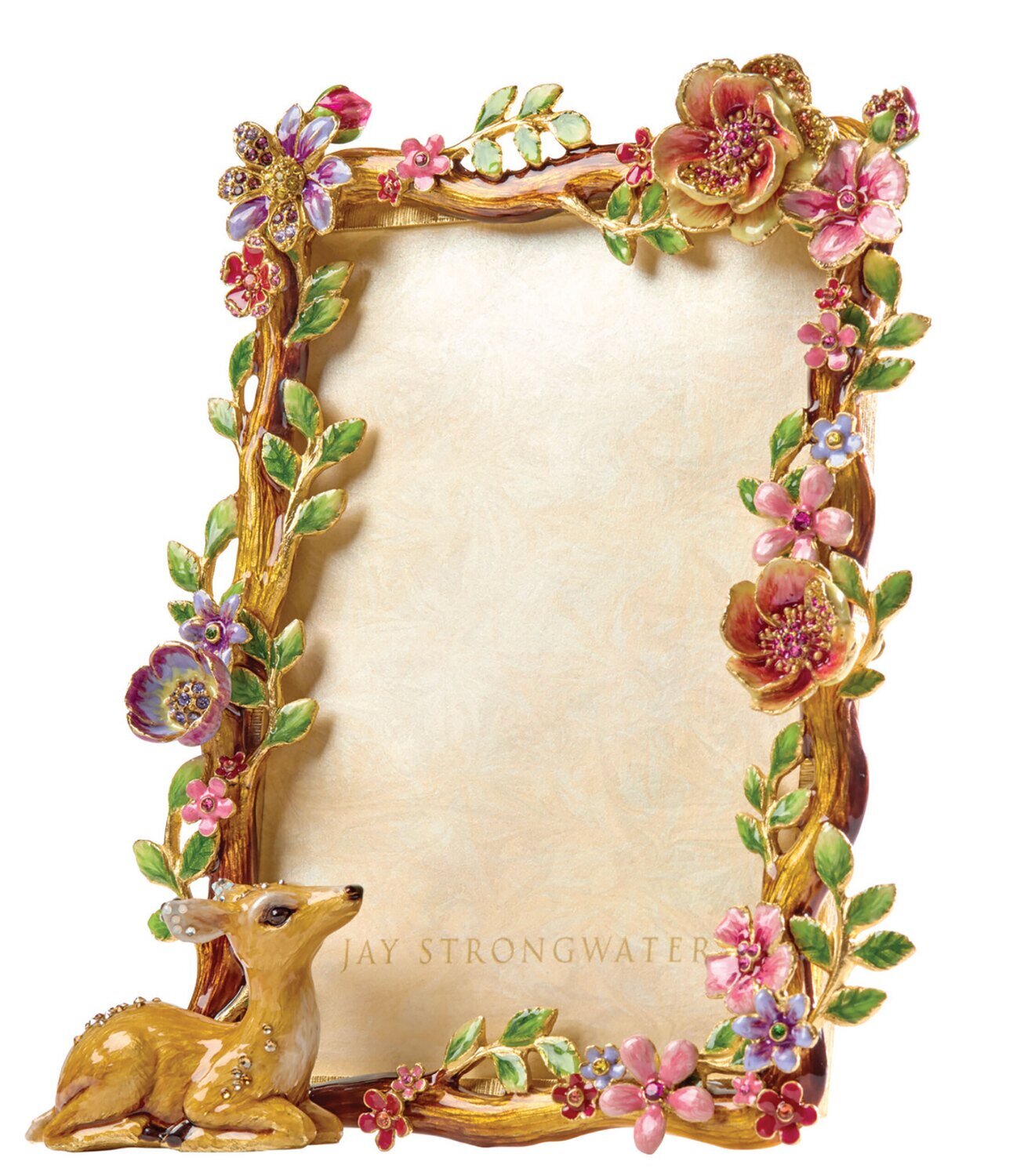 Jay Strongwater Willow Deer 5 x 7 Inch Picture Frame Natural SPF5894-280