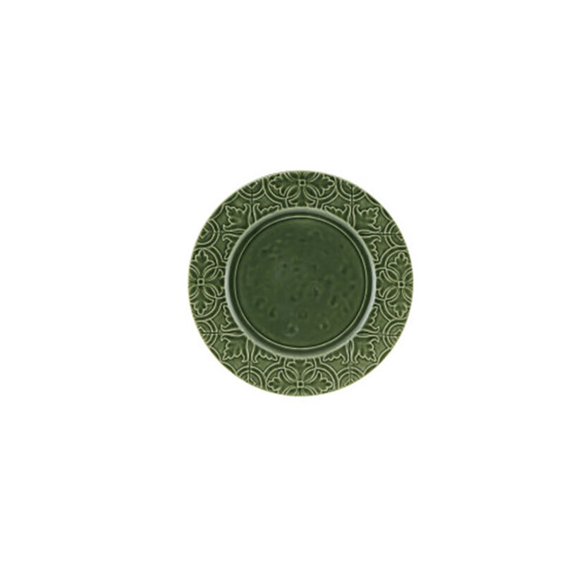 Bordallo Pinheiro Rua Nova Vase 18X16 With Plate Green 65027064, MPN: 65027064, 5600413617960