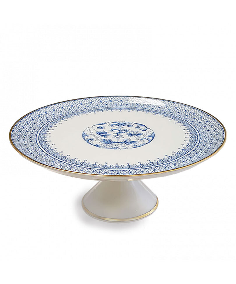 Mottahedeh Cornflower Lace Cake Stand Small S1460