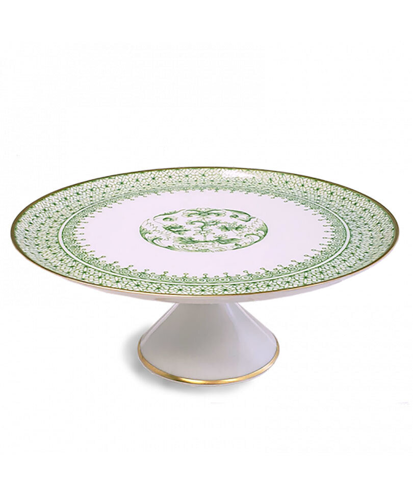 Mottahedeh Green Lace Cake Stand Small S1560, MPN: S1560,