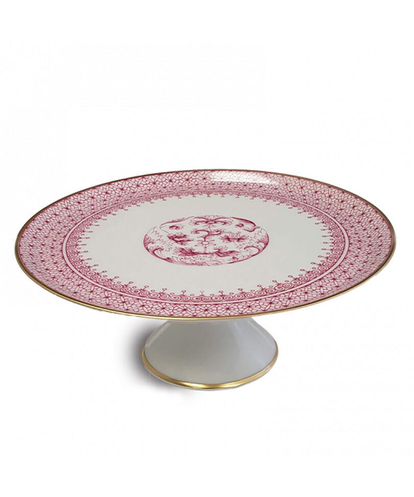 Mottahedeh Pink Lace Cake Stand Small S1260, MPN: S1260,