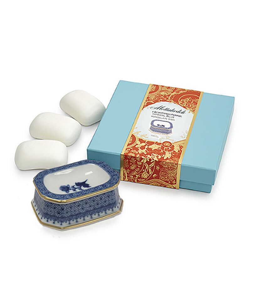 Mottahedeh Imperial Blue Gift Soap Set CW2459SP