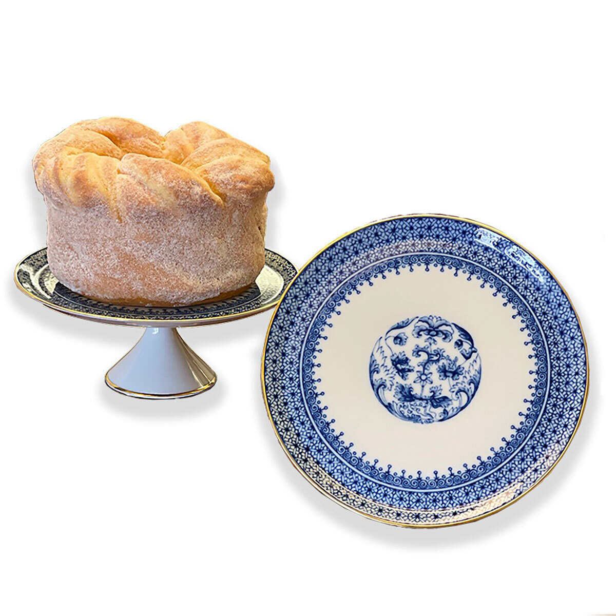Mottahedeh Imperial Blue Cake Stand Small S1660