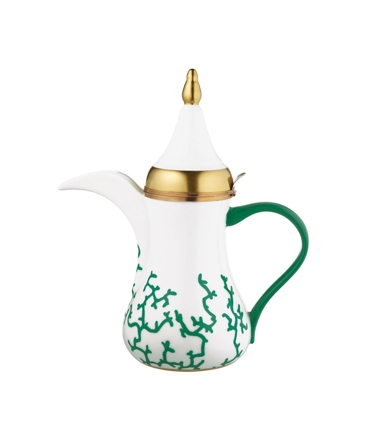 Raynaud Limoges Cristobal Emerald Arabic Coffee Pot 8.3 x 9.4 Inch 18.9 oz 0883-17-434056