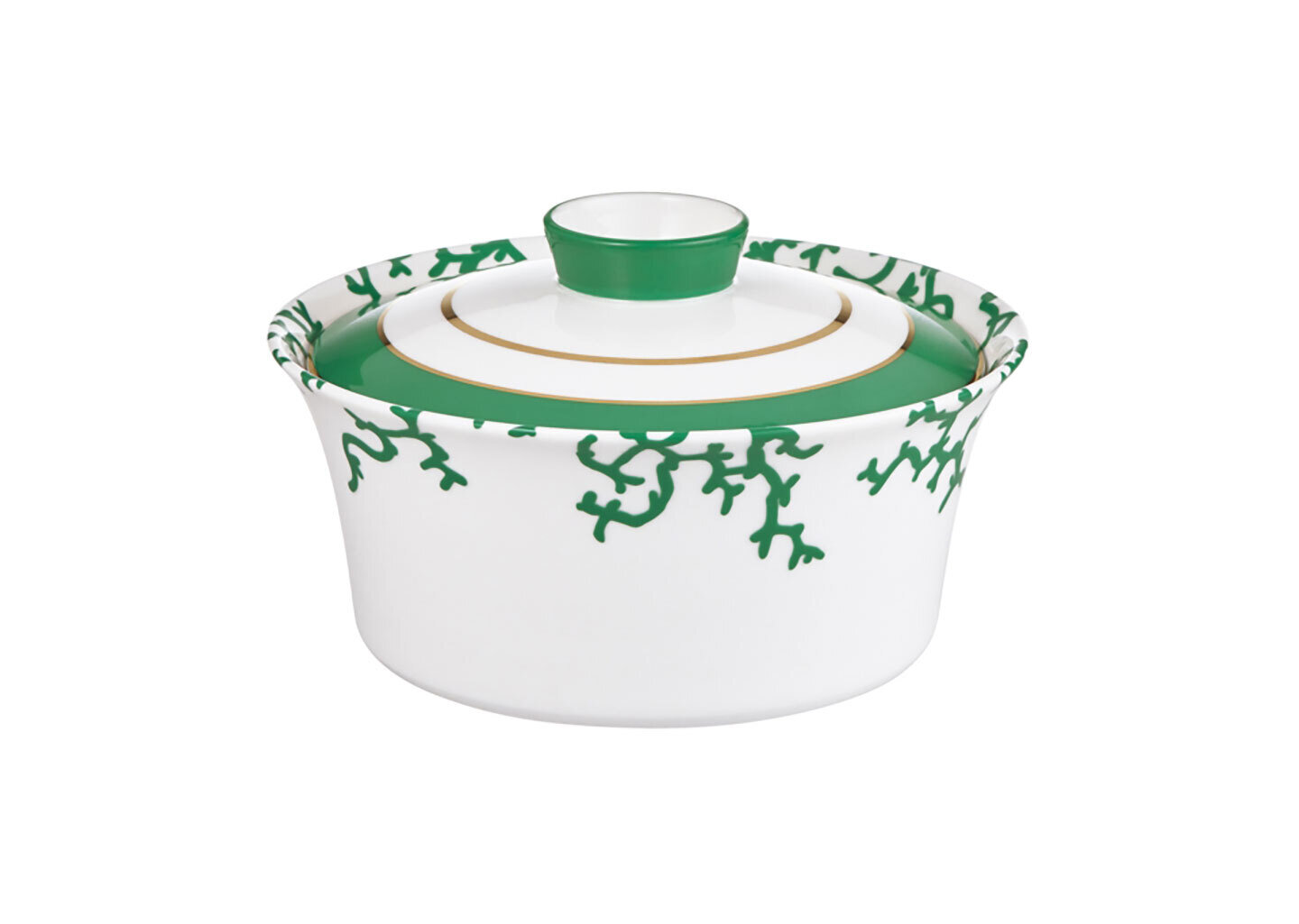 Raynaud Limoges Cristobal Emerald Chinese Covered Vegetable Dish 7.1 Inch 57.5 oz 0883-11-509018, M…