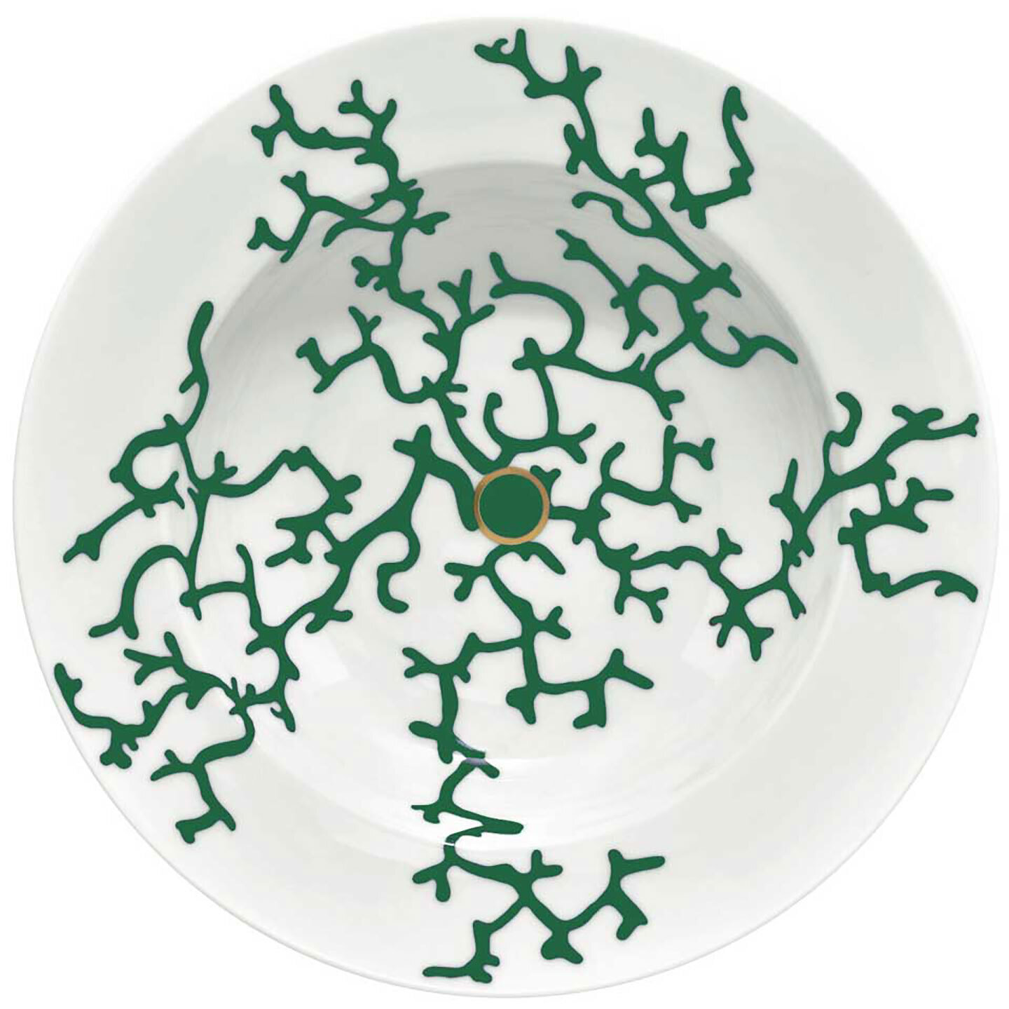 Raynaud Limoges Cristobal Emerald Pasta Plate 9.6 Inch 15.7 oz 0883-17-250024