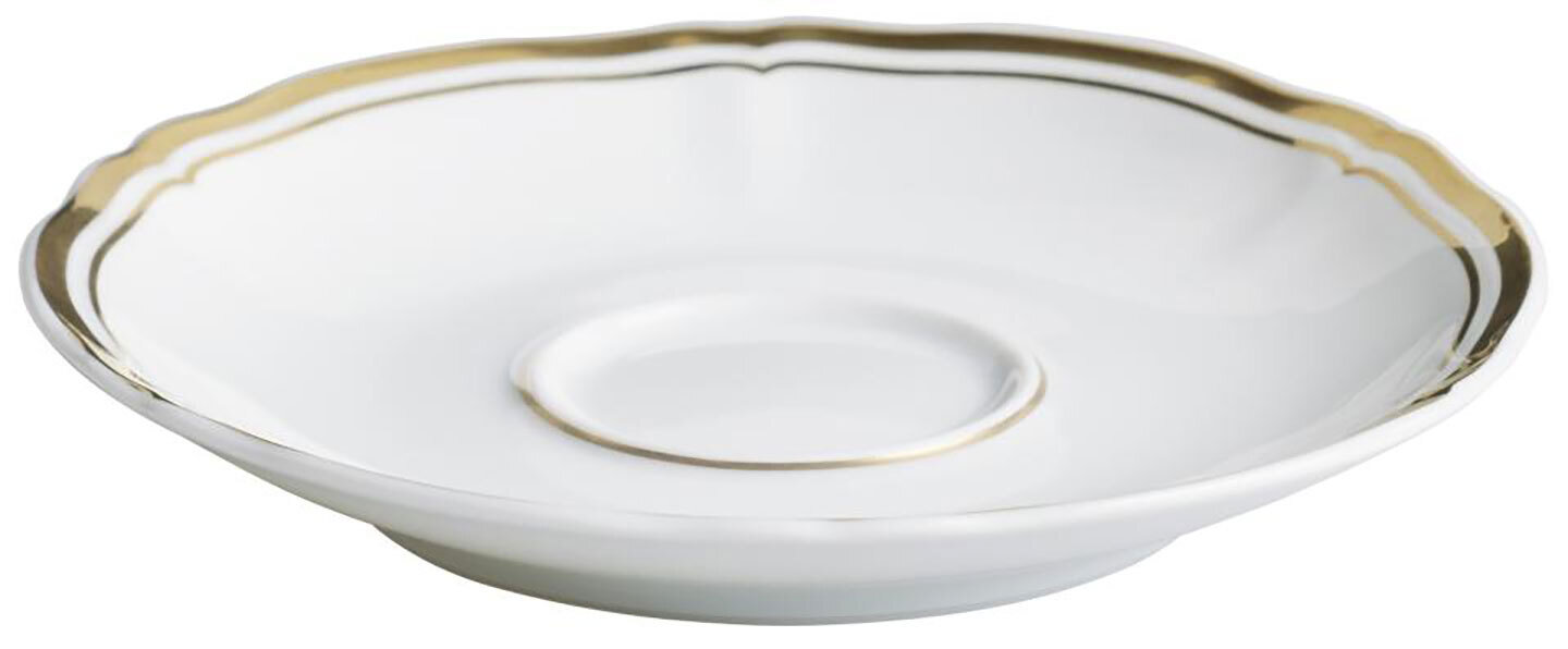 Raynaud Limoges Mazurka Or White Coffee Saucer 5.1 Inch 0864-01-355013, MPN: 0864-01-355013, 790955…