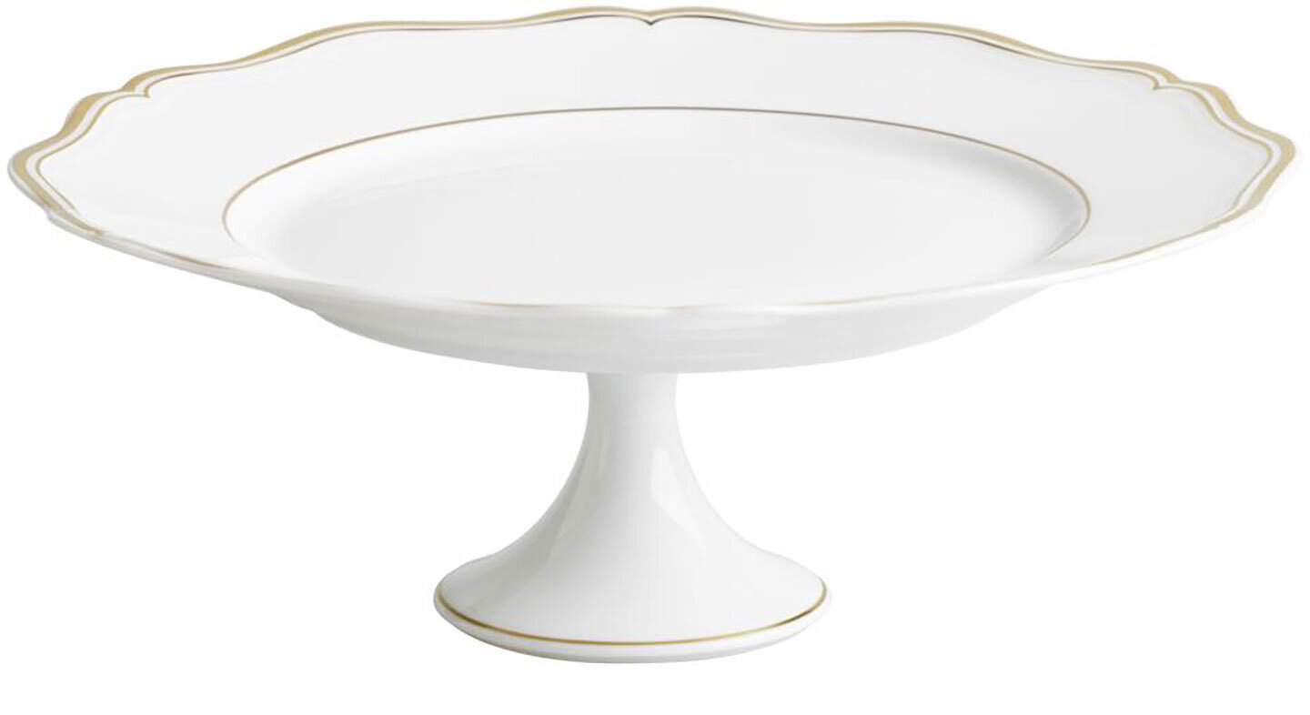 Raynaud Limoges Mazurka Or White Petit Four Stand 8.7 Inch 0864-01-515022, MPN: 0864-01-515022, 790…