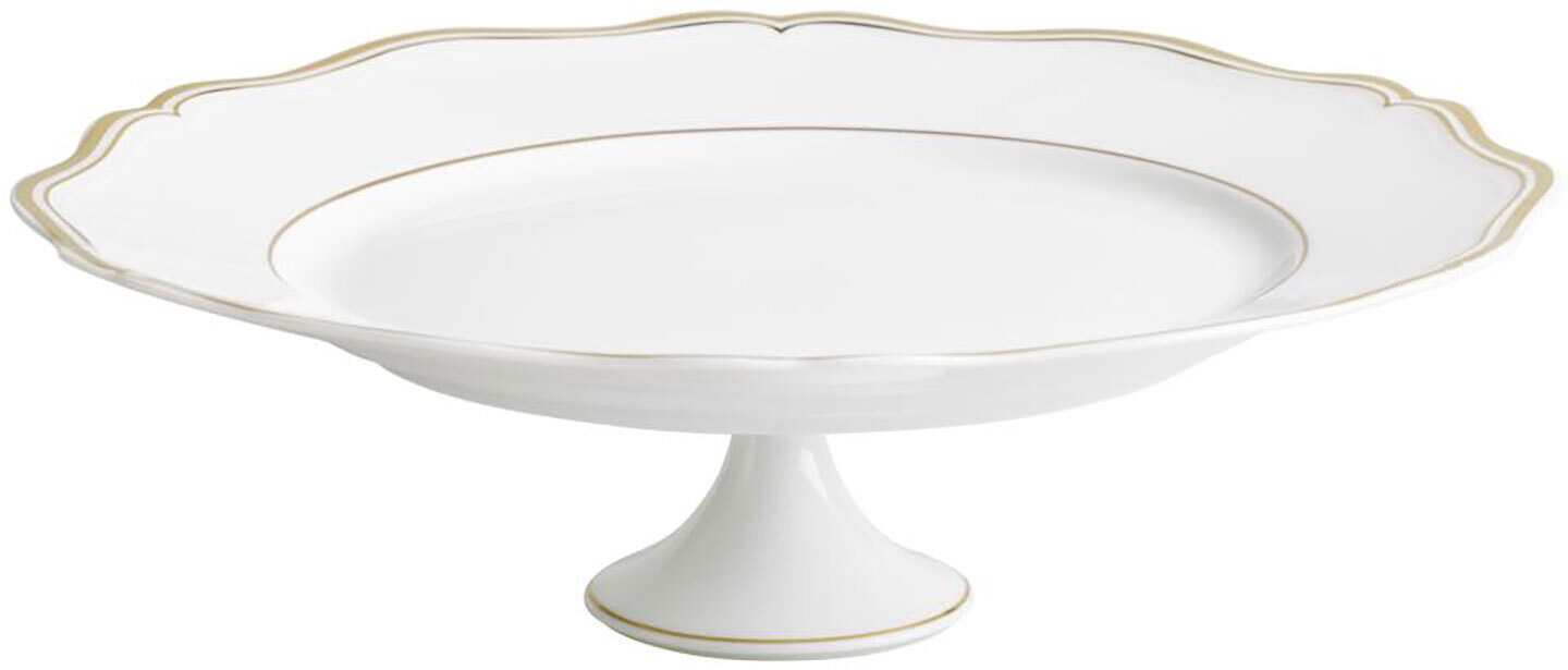 Raynaud Limoges Mazurka Or White Petit Four Stand 10.6 Inch 0864-01-515027, MPN: 0864-01-515027, 79…