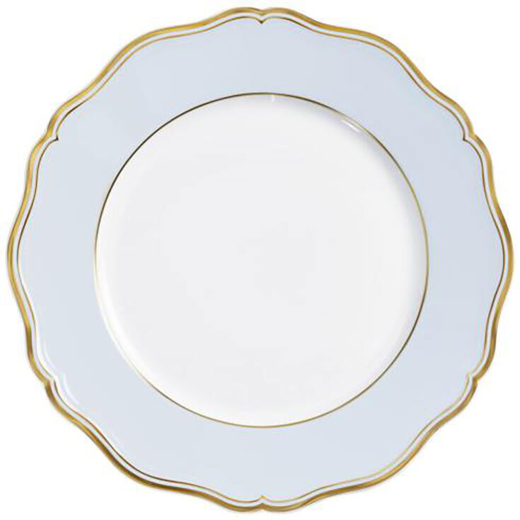 Raynaud Limoges Mazurka Or Blue Grey Dinner Plate 10.6 Inch 0865-01-101027, MPN: 0865-01-101027, 79…