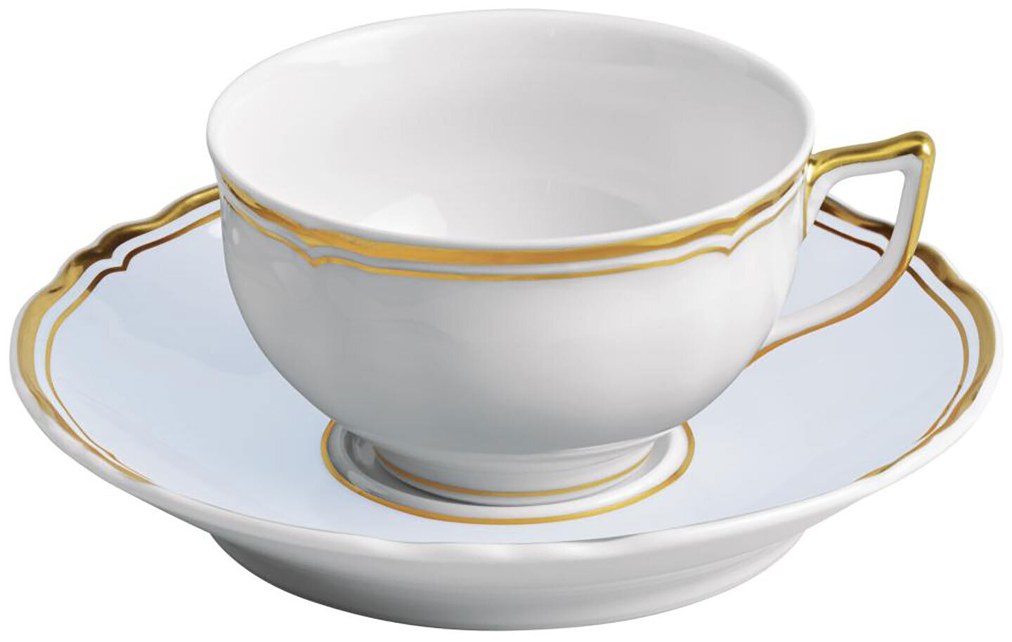 Raynaud Limoges Mazurka Or Blue Grey Tea Saucer Extra 6.3 Inch 0865-40-368016, MPN: 0865-40-368016,…