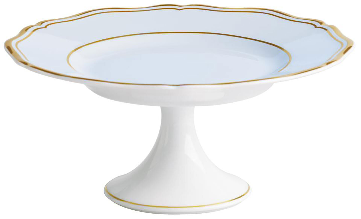 Raynaud Limoges Mazurka Or Blue Grey Petit Four Stand 6.3 Inch 0865-01-515016, MPN: 0865-01-515016,…