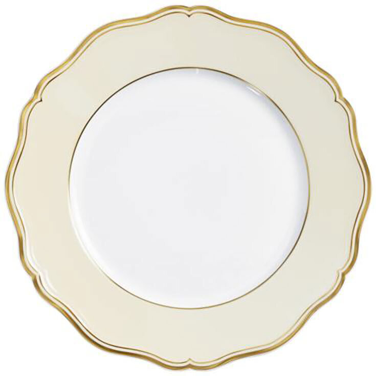Raynaud Limoges Mazurka Or Ivory Dinner Plate 10.6 Inch 0866-01-101027