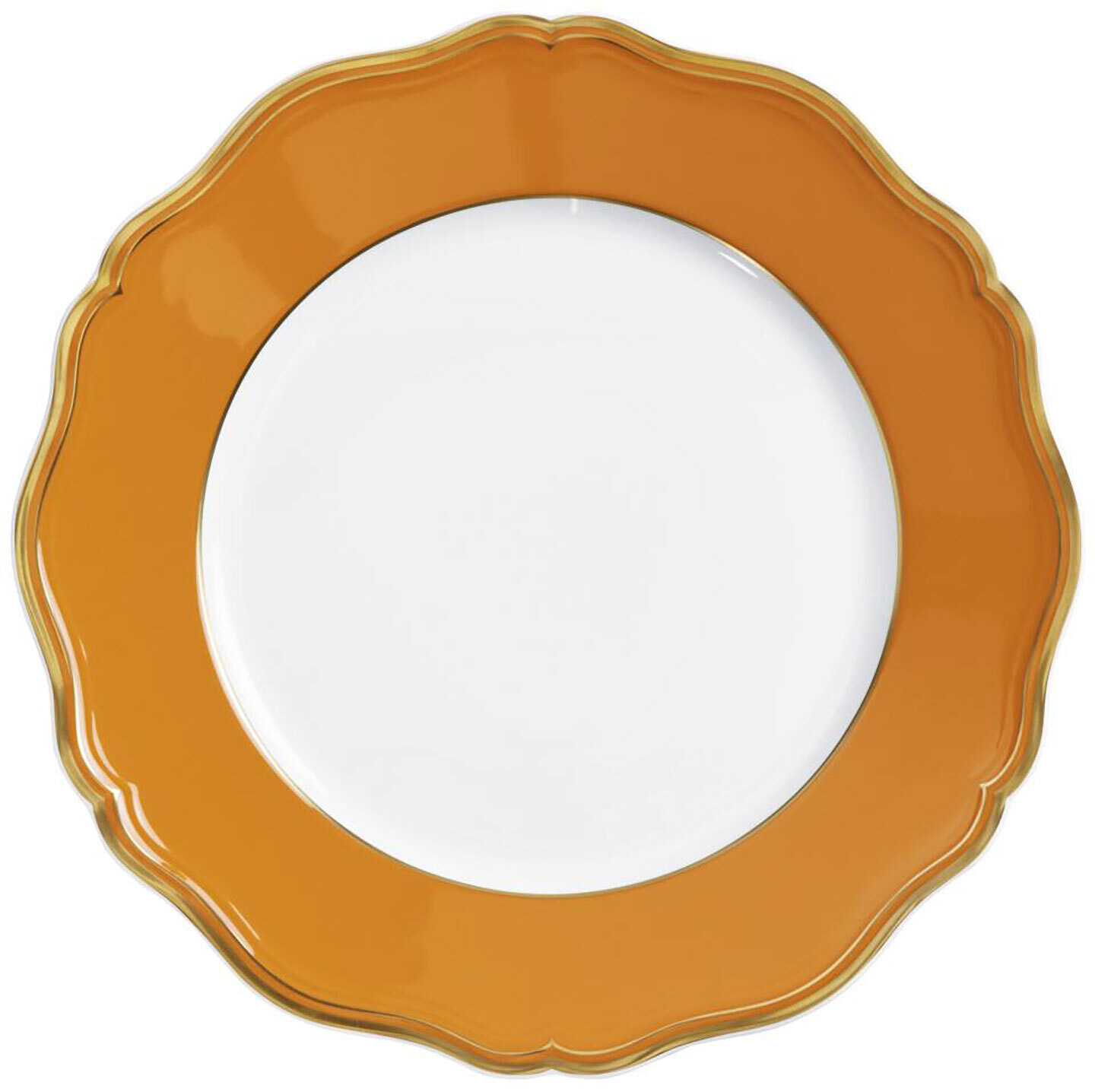Raynaud Limoges Mazurka Or Orange Dinner Plate 10.6 Inch 0869-01-101027, MPN: 0869-01-101027, 79095…