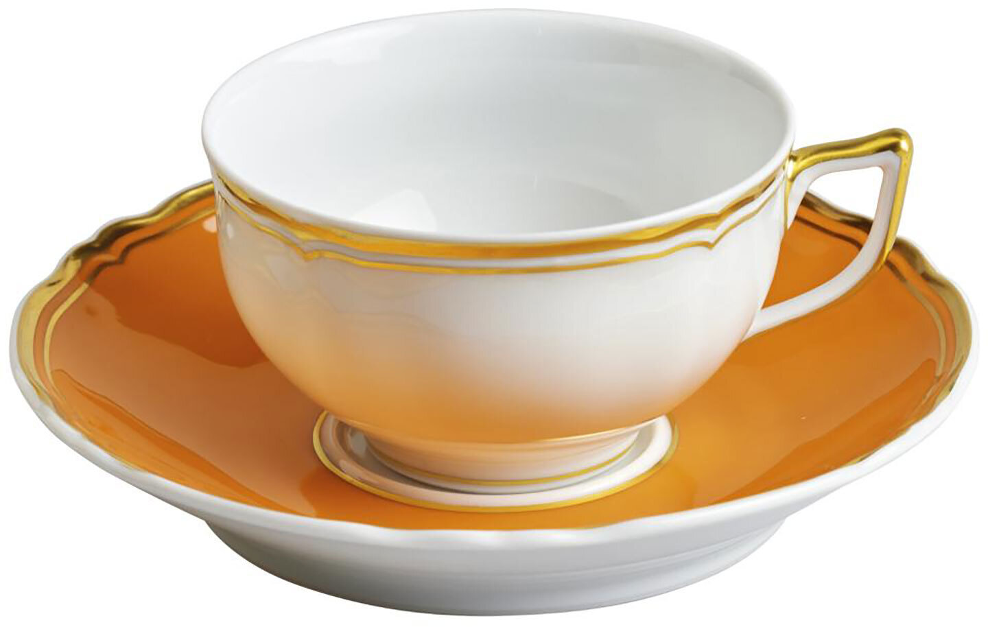 Raynaud Limoges Mazurka Or Orange Tea Saucer Extra 6.3 Inch 0869-40-368016, MPN: 0869-40-368016, 79…