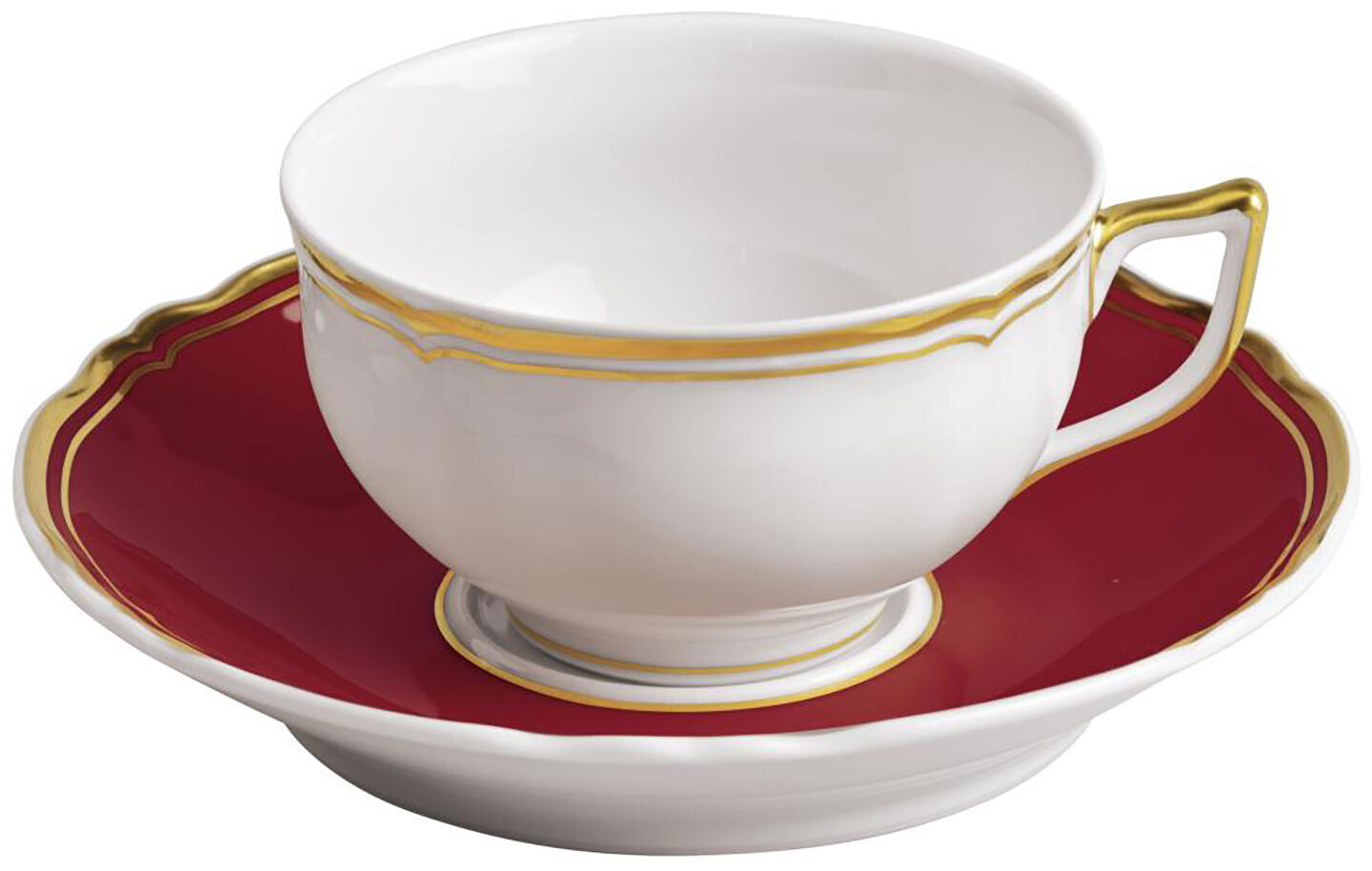 Raynaud Limoges Mazurka Or Red Tea Saucer Extra 6.3 Inch 0870-40-368016, MPN: 0870-40-368016, 79095…