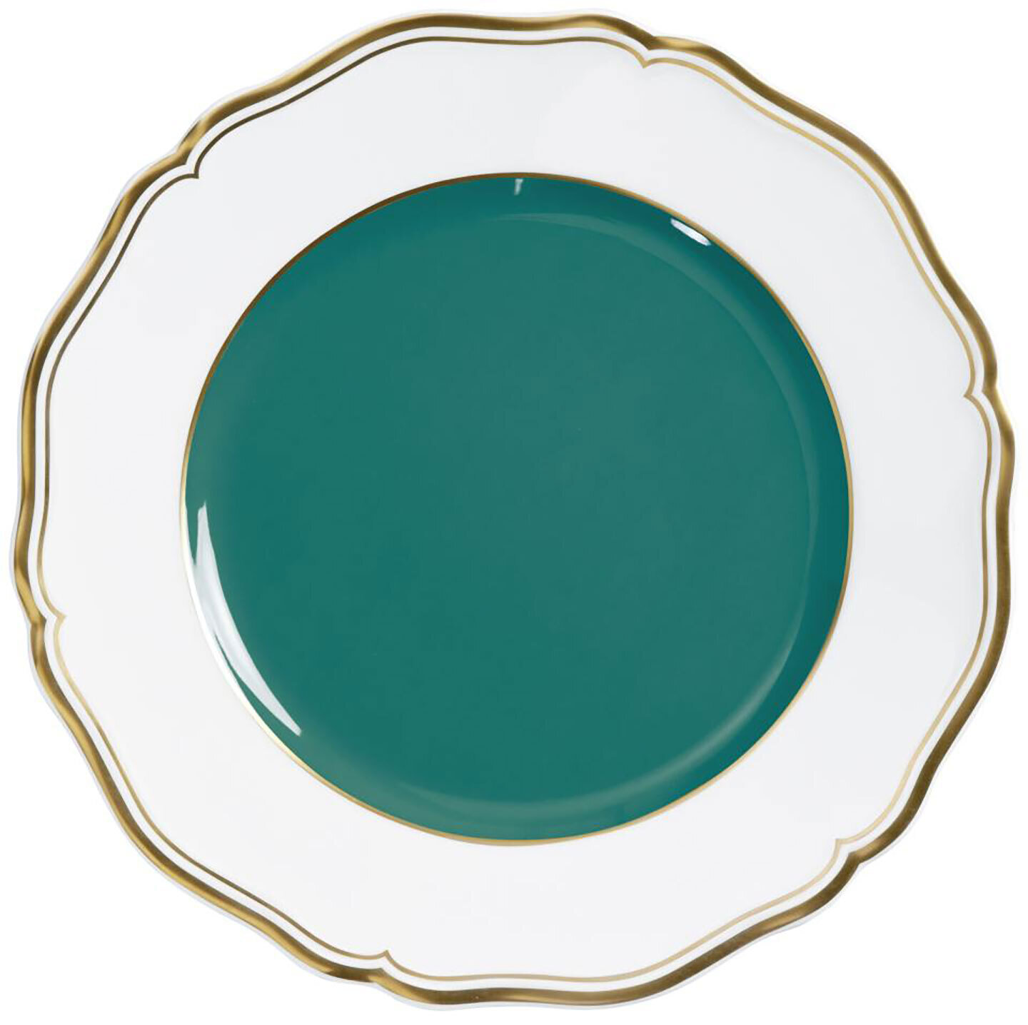 Raynaud Limoges Mazurka Or Turquoise Dessert Plate 8.7 Inch 0871-01-101022