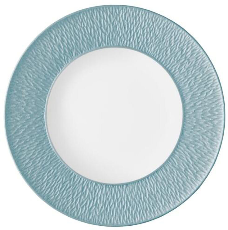 Raynaud Limoges Mineral Irise Sky Blue Deep Plate with Engraved Rim 10.6 Inch 0337-23-250027, MPN: …