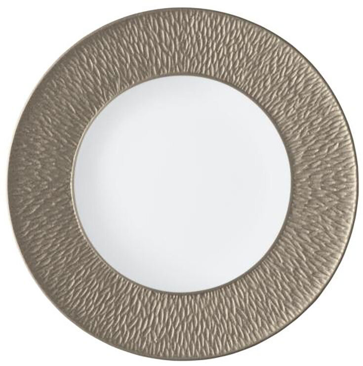 Raynaud Limoges Mineral Irise Warm Grey Oval Platter 11.8 x 7.9 Inch 0340-23-502030, MPN: 0340-23-5…