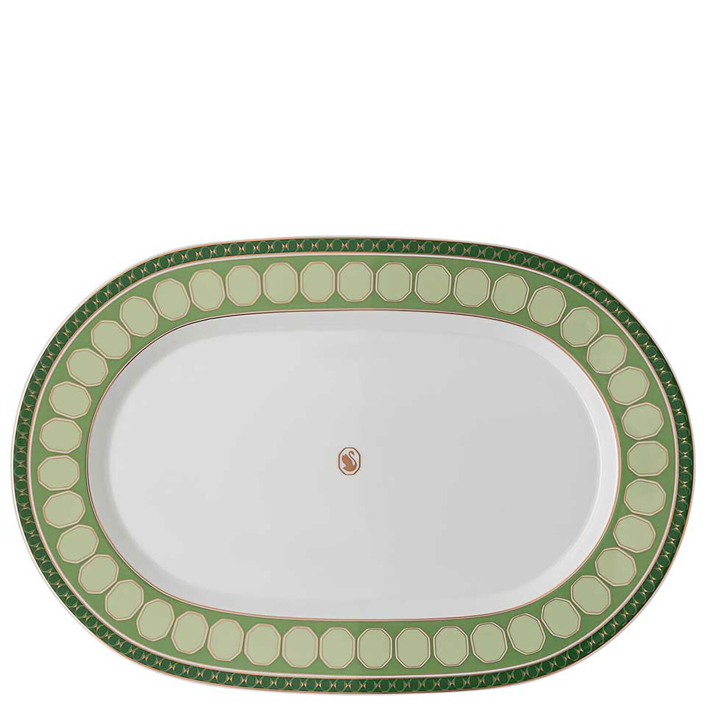 Rosenthal Swarovski Signum Platter 15 3 4 Inch Fern Green 19850-426349-12740, MPN: 19850-426349-127…