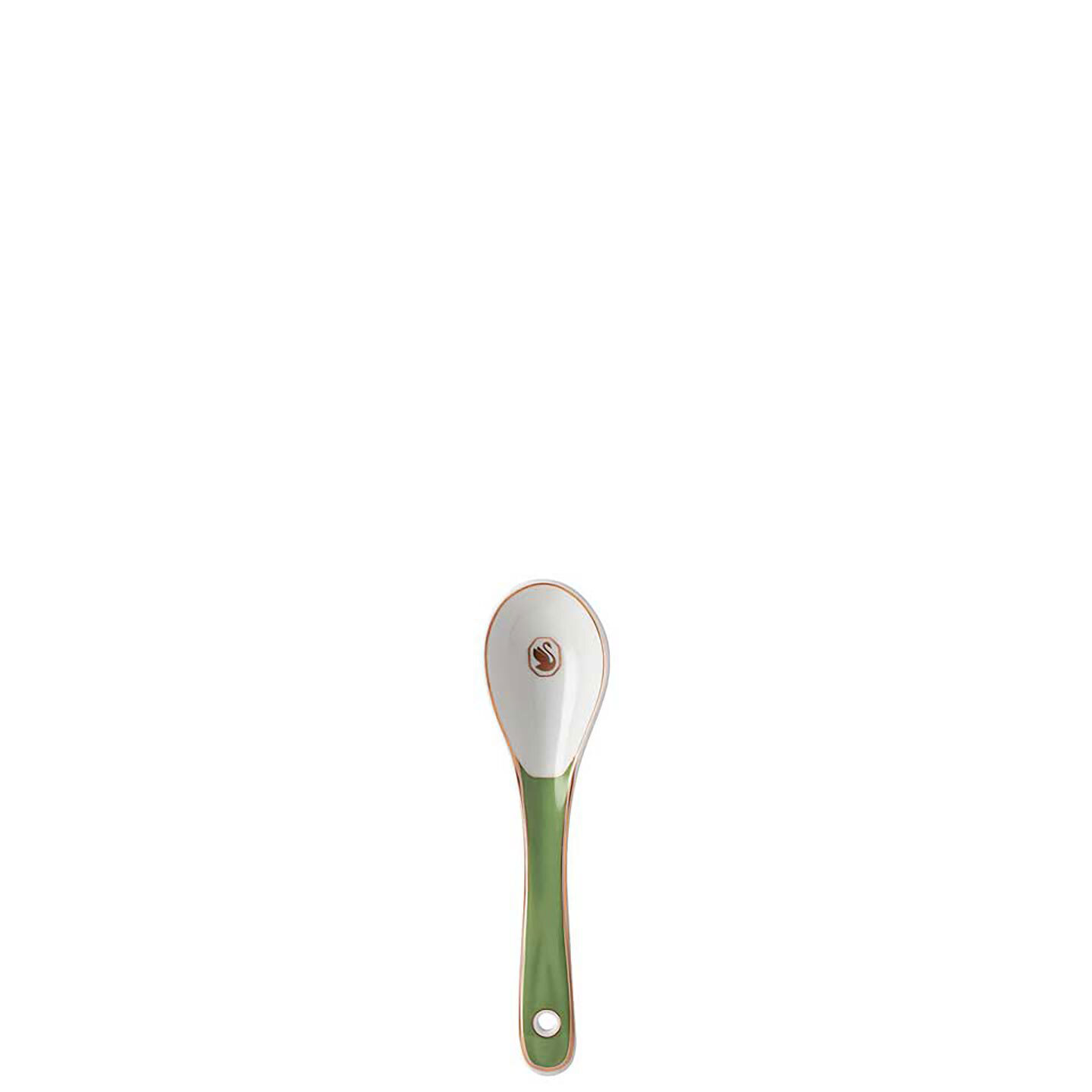 Rosenthal Swarovski Signum Porcelain Spoon L 5 3 4 Inch Fern Green 14204-426349-19106, MPN: 14204-4…