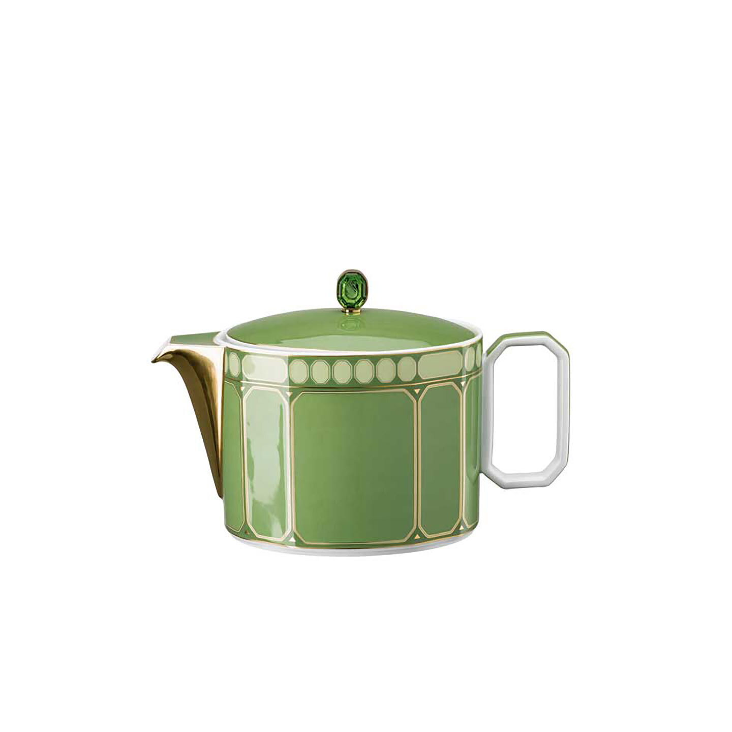 Rosenthal Swarovski Signum Tea Pot Large 45 oz Fern Green 10570-426349-14230, MPN: 10570-426349-142…