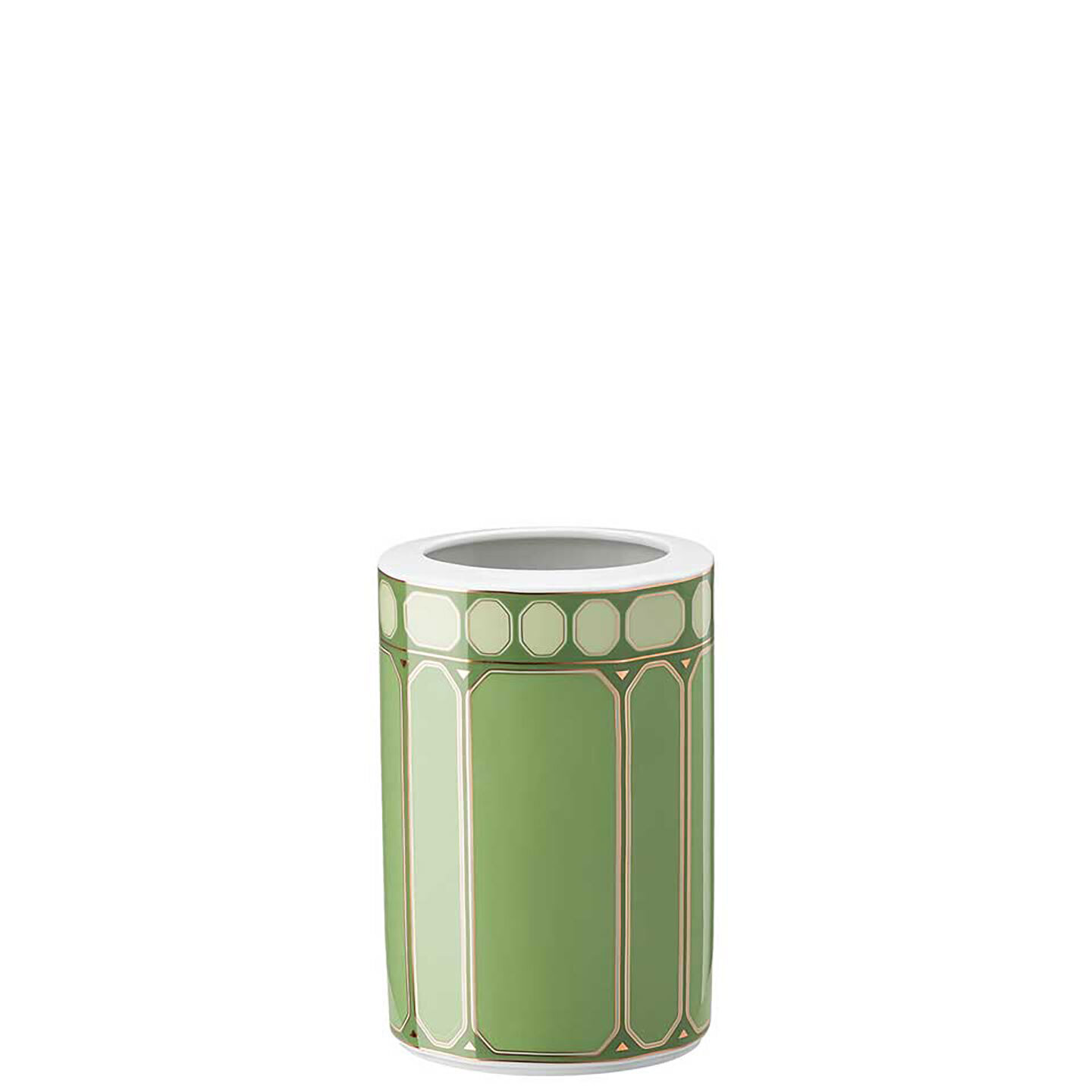 Rosenthal Swarovski Signum Vase 6 Inch Fern Green 10570-426349-26015, MPN: 10570-426349-26015, 7909…