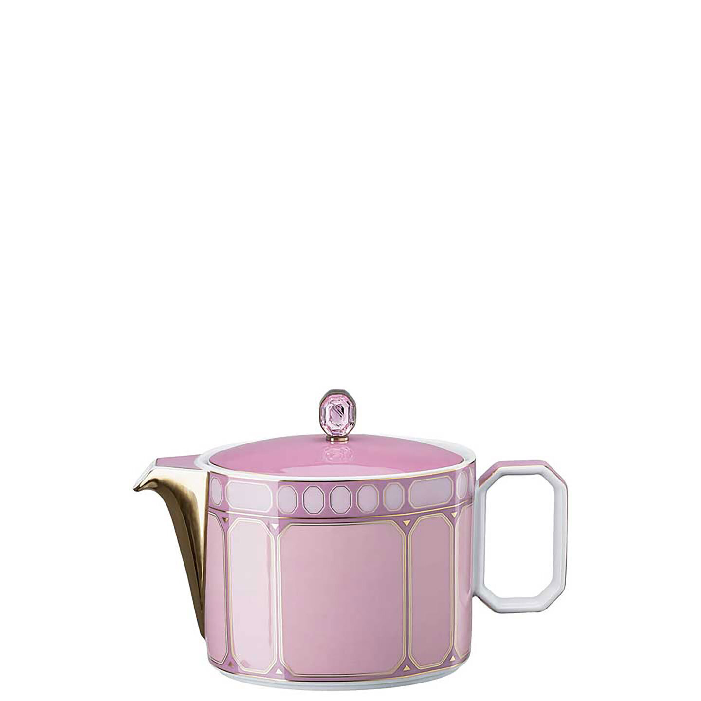 Rosenthal Swarovski Signum Tea Pot Small 25 oz Rose Pink 10570-426350-14220