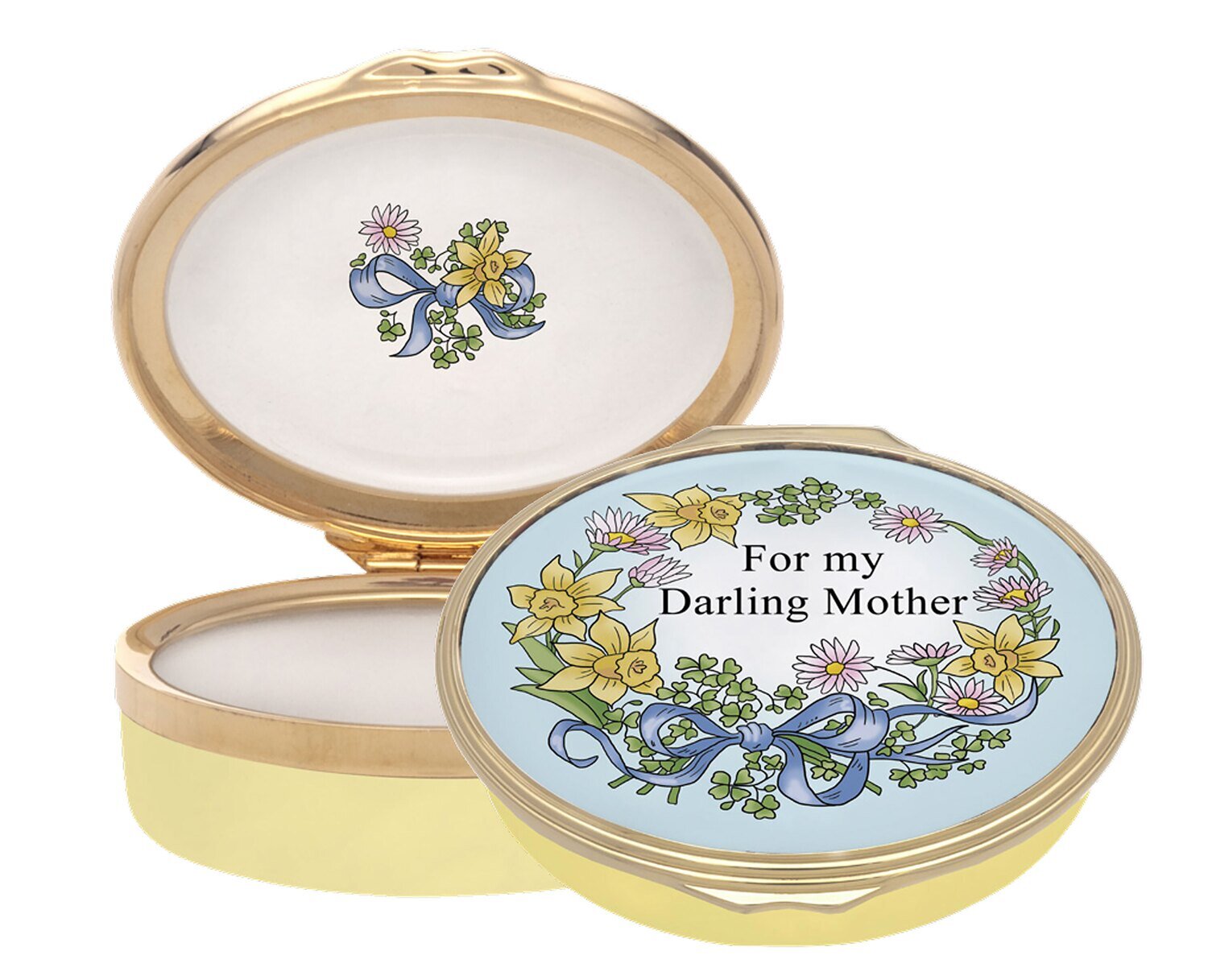 Halcyon Days For my Darling Mother Enamel Box ENFDM0802G, MPN: ENFDM0802G,
