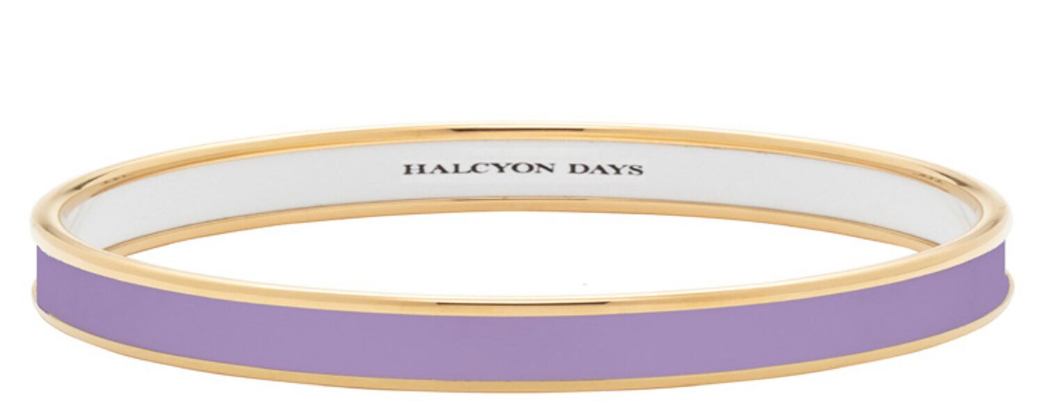 Halcyon Days 6mm Lavender Gold Small Bangle Bracelet PBPLA2706GS, MPN: PBPLA2706GS,