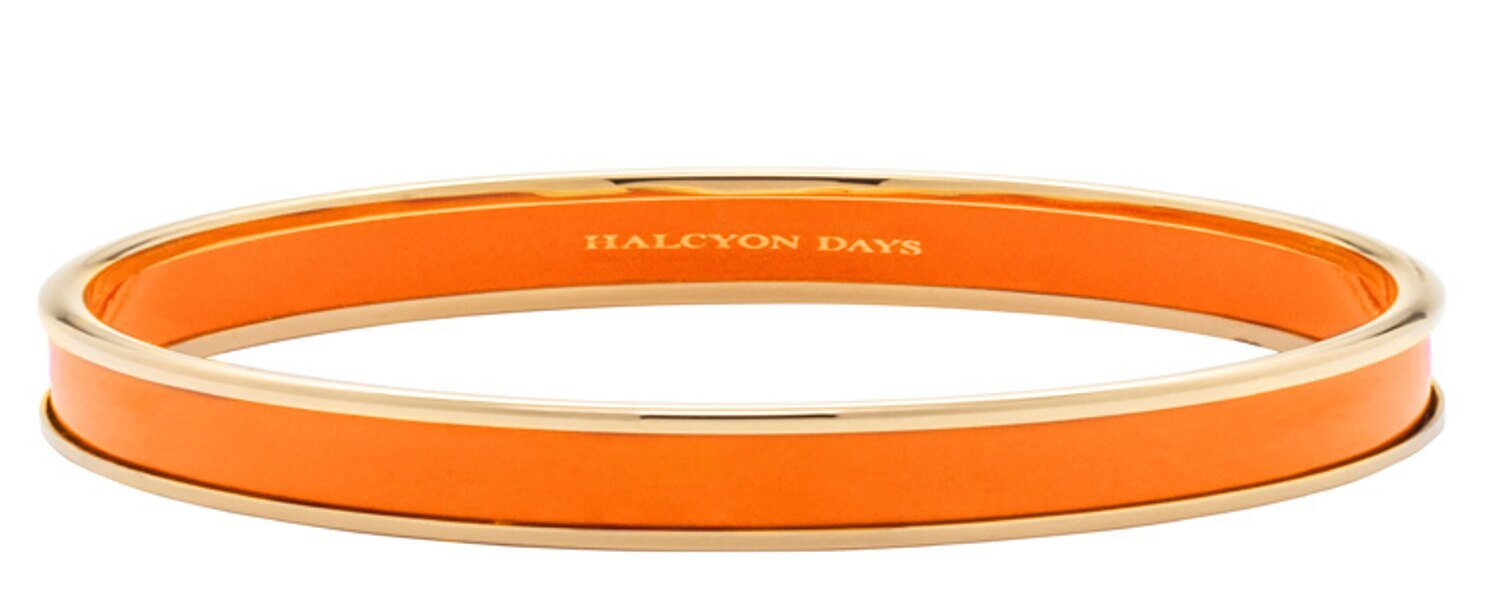 Halcyon Days 6mm Orange Gold Small Bangle Bracelet PBPLA0706GS, MPN: PBPLA0706GS,