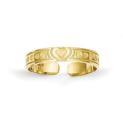 Heart Toe Ring 10k Gold 10C1158, MPN: 10C1158, 886774020211