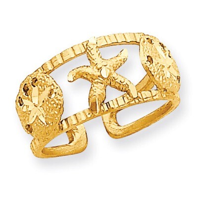 Starfish Toe Ring 14k Gold C2082, MPN: C2082, 883957202556