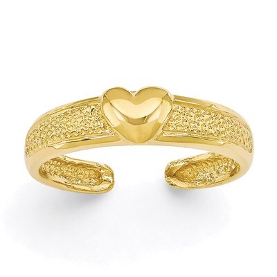 Heart Toe Ring 14k Gold C2071, MPN: C2071, 883957202532