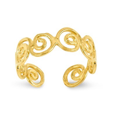 Scroll Toe Ring 14k Gold D1943, MPN: D1943, 752908232143