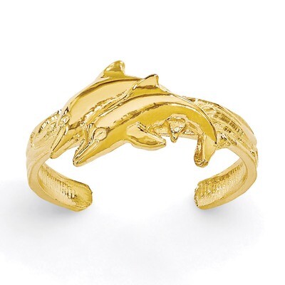 Dolphin Toe Ring 14k Gold K3834, MPN: K3834, 883957202648