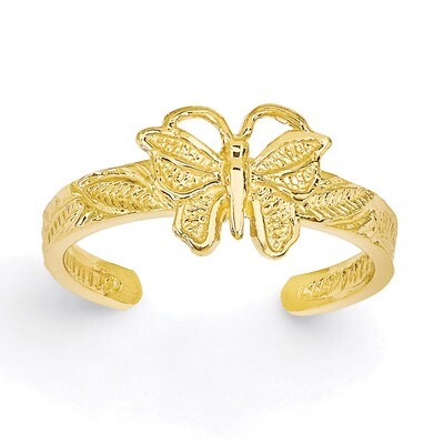 Butterfly Toe Ring 14k Gold K3830, MPN: K3830, 883957202617