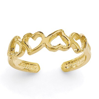 Heart Toe Ring 14k Gold K3837, MPN: K3837, 883957202679