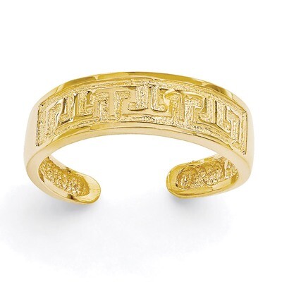 Greek Key Toe Ring 14k Gold R395, MPN: R395, 883957244211