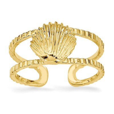 Sea Shell Toe Ring 14k Gold R402, MPN: R402, 883957244266